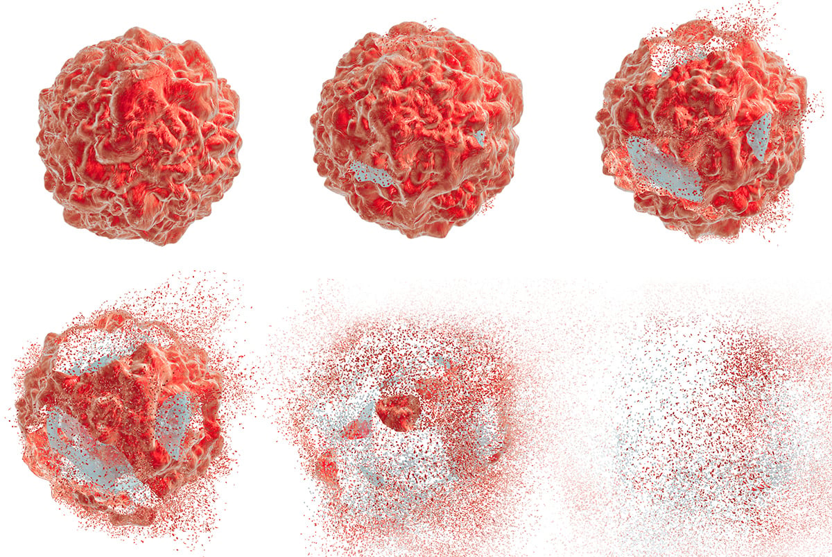 The process of cell cytotoxicity in response to an agent.